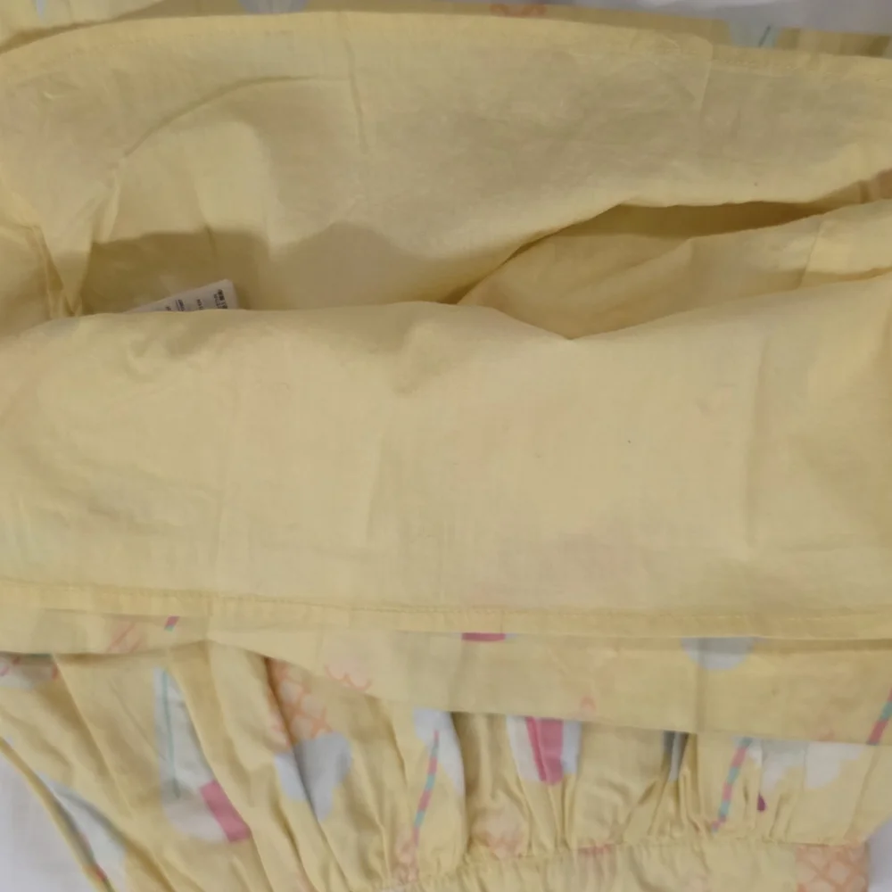 GAP Baby Ice Cream Print Dress Yellow 18-24M Summer Sundress Toddler Cotton